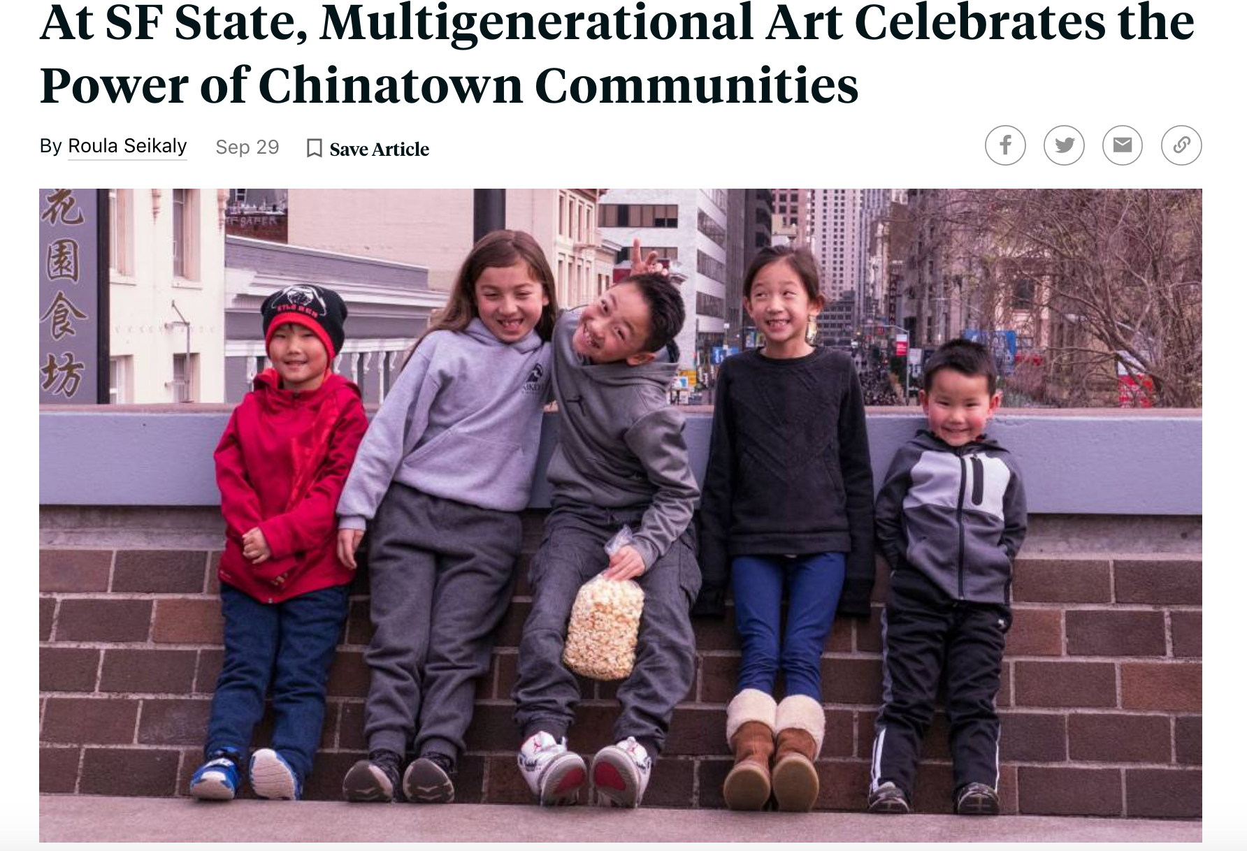 At SF State, Multigenerational Art Celebrates the Power of Chinatown Communities, by Roula Seikaly